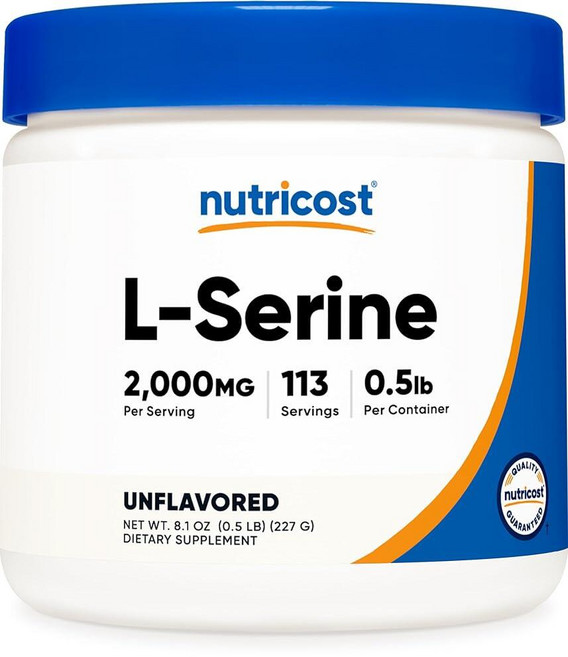 192692 Nutricost 뉴트리코스트 L세린 파우더 2000MG 113회분 0.5LB, 1개, 227g