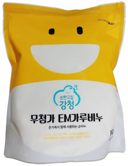 순한고집강청 EM 가루비누, 1kg, 3개