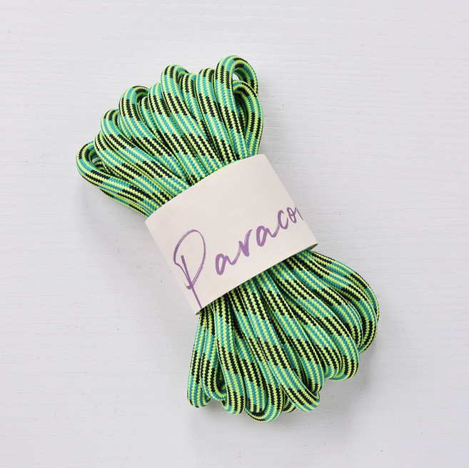 6mm 나선형 무광 파라코드 5m 소분 배색 로프 아웃도어 마크라메 재료, 12.네온그린