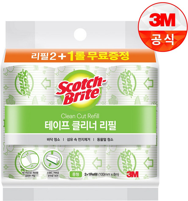스카치브라이트 중형 테이프클리너 리필, 1개, 단품