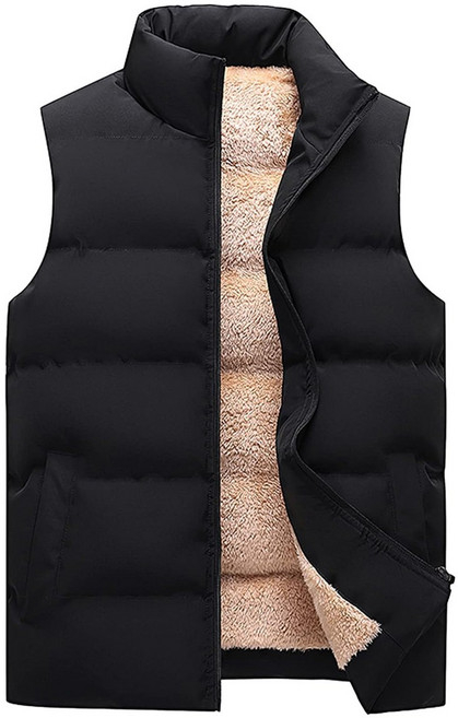 카자리코 양털 기모 패딩조끼 경량 베스트 겨울패딩 남녀공용