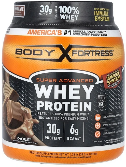 바디 포트레스 Body Fortress 슈퍼 어드밴스드 유청 단백질 초콜릿 810g1.78lb123675원산지:기타, 807 g, 1개 - 쿠팡
