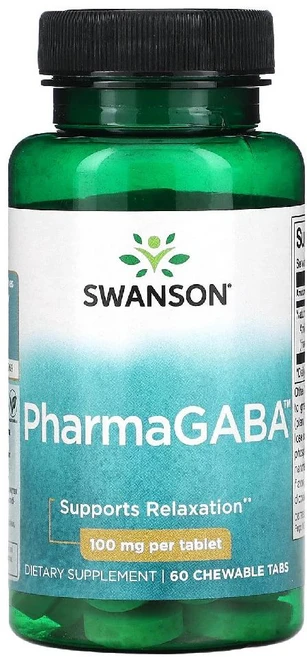스완슨 파마 가바 PharmaGABA 100 mg 60츄어블, 1, 60정 - 쿠팡
