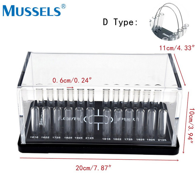 치과용 복합 송진 주사기 정리함 아크릴 보관함 치아교정 체인 결찰 플레이서 거치대 어플리케이터 디스펜서, D- Rectangular Wire, 1개