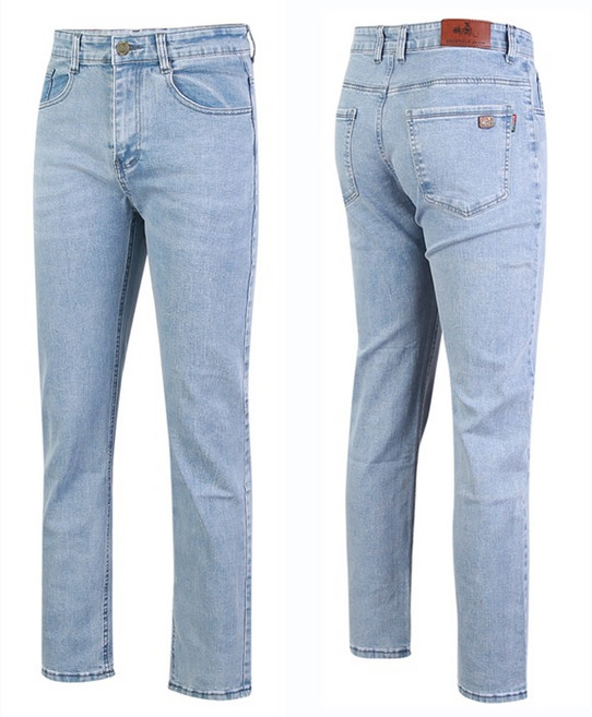 SNP골프 남성 시그니처 데일리 스트레이트 데님팬츠