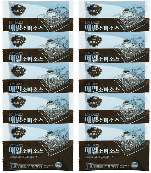 소소락 메밀소바소스 10봉, 40g, 10개
