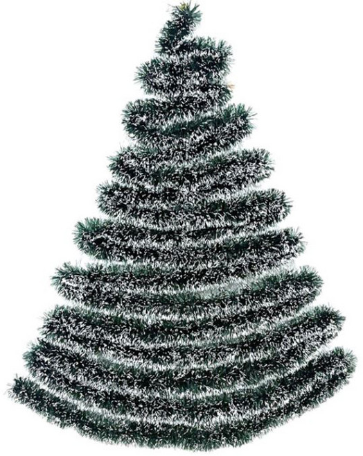 osshop 크리스마스 트리 장식 소품 가랜드 만들기 눈꽃 모루 넝쿨, 10개