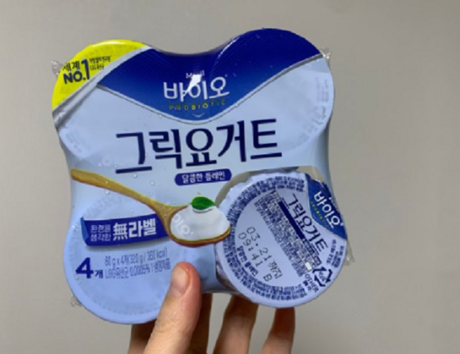 매일바이오 그릭요거트 달콤한 플레인 80g, 4개