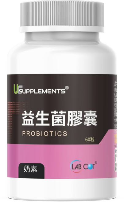 UrSUPPLEMENTS 益生菌膠囊 GFN11專利乳酸菌 60粒 奶素, 1個, 60份