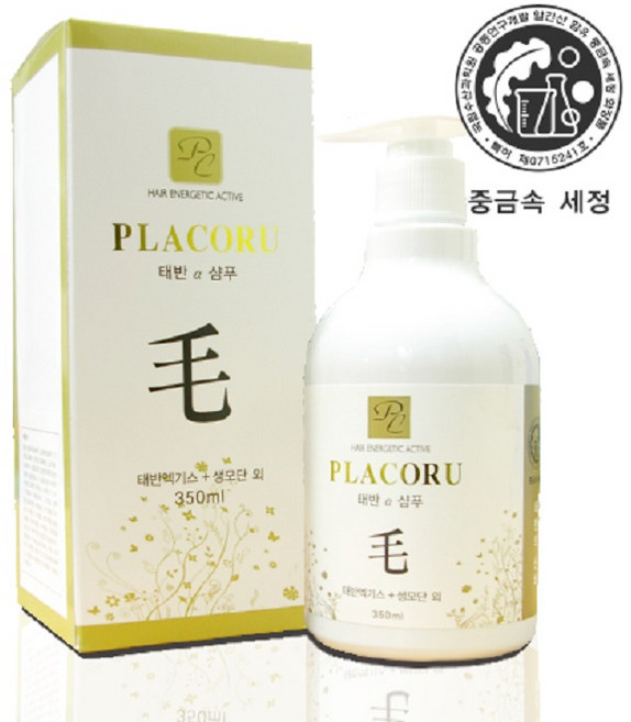 태반생모단샴푸 두피영양 중금속세정력 모근강화 한방효과, 1개, 350ml