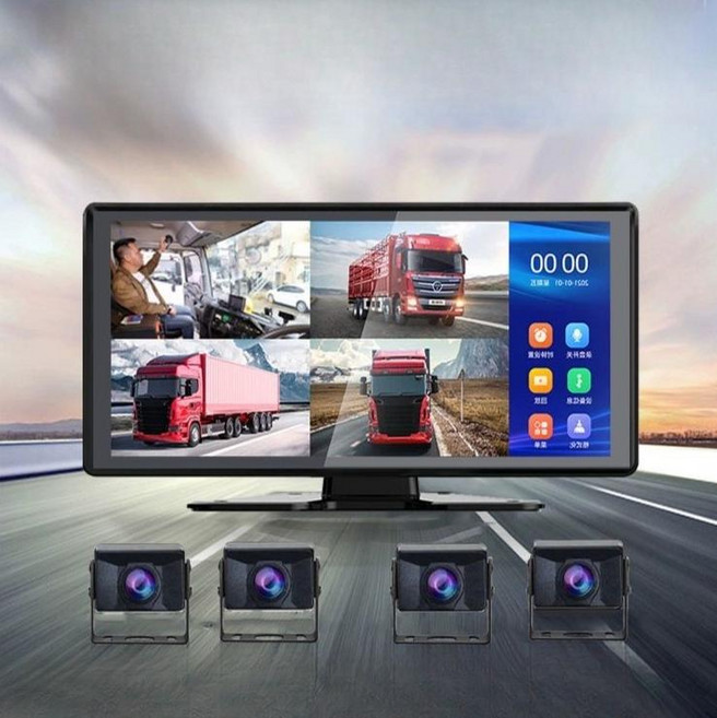 4채널 5채널 블랙박스 10인치 네비게이션 화물차, 7인치 IPS 후방 모니터1080P LED, 공식 표준 사양, 다중 렌즈