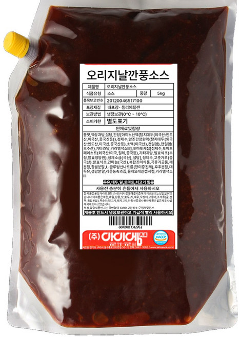 아이엠소스 오리지날깐풍치킨소스, 5kg, 1개