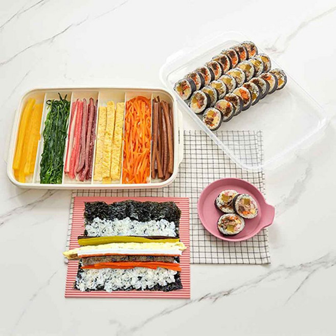 김밥재료보관용기 5종, 1세트