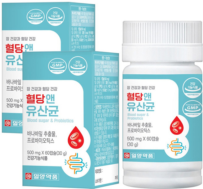 일양약품 혈당앤 유산균, 2개, 60정