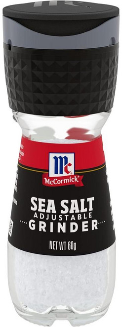 McCormick 감칠맛 조미료 SALT McCormick Sea Salt Grinder 2.12 온스, 4개, 60g