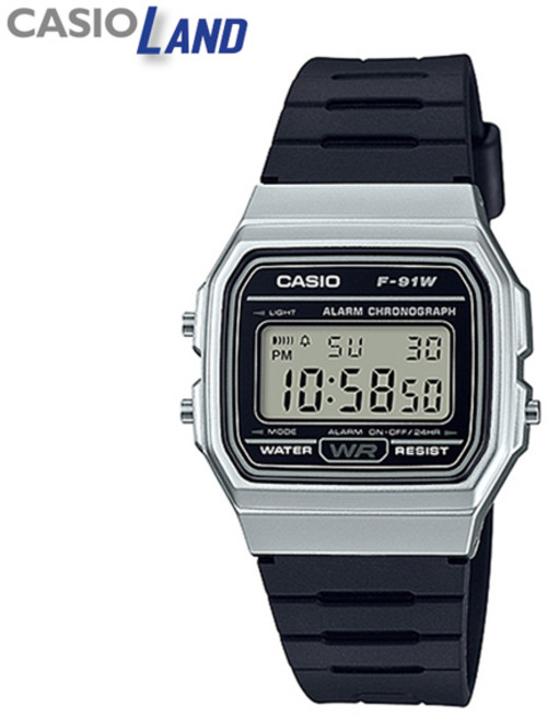 카시오 클래식 디지털 우레탄 손목시계 펄그레이 WM-7A