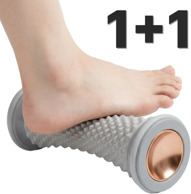 리즈앤모어 발바닥 마사지 롤러 종아리 발목 롤링, 그레이, 2개