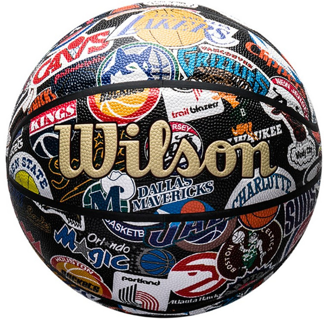 윌슨 남녀 공용 NBA 올 팀 레트로 BSKT 7 농구공 WZ4028501CN7, 1개