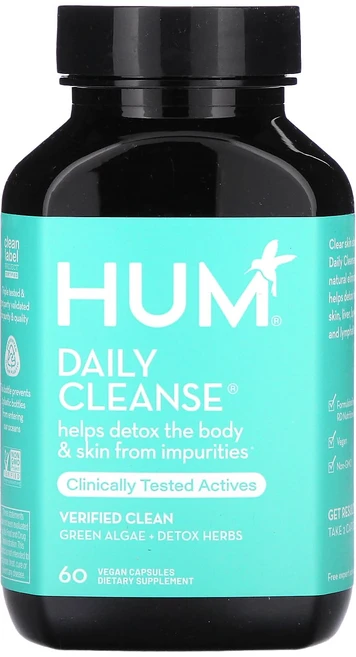 겨울선물 HUM Nutrition 데일리 클렌즈 베지 캡슐 60정 특별선물, HUMNutrition데일리클렌즈베지캡슐60정, 1개 - 쿠팡