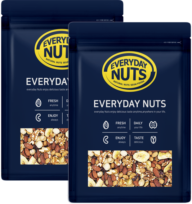 에브리데이넛츠 에브리데이 믹스넛츠 500g+500g, 2개, 500g