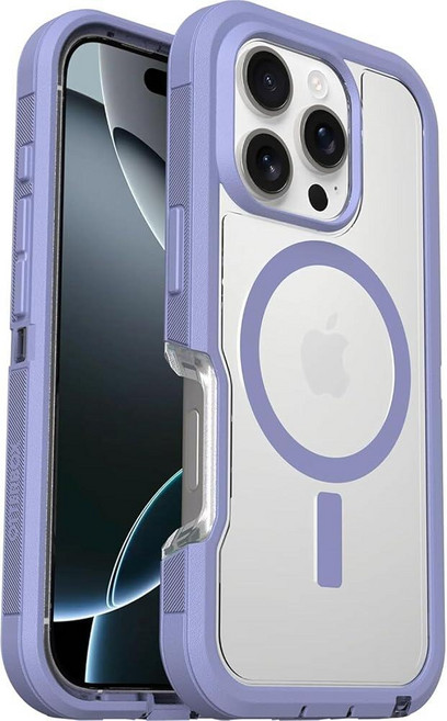 OtterBox 아이폰 16 프로 폰 케이스 디펜더 시리즈 XT - 견고함 MagSafe 호환 군용 등급 낙하 보호 충격 방지 돌출된 가장자리 퍼플 비소매 포장, OtterBox 아이폰 16 프로 폰 케이스 디펜더 시