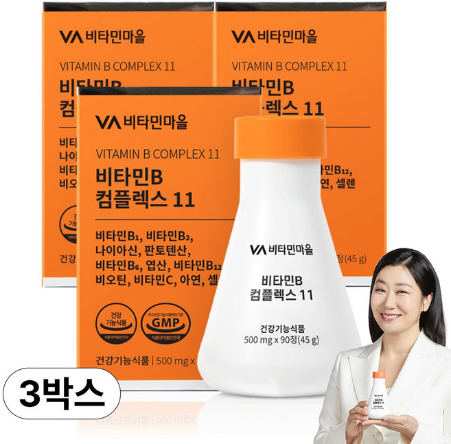 비타민마을 비타민B 컴플렉스11, 90정, 3개