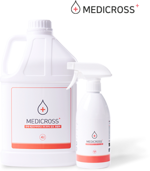 메디크로스 살균소독제 산화전위수 4L+500ML 소독수 대용량, 1개, 4.5L