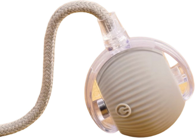 제이셀르 자동으로 움직이는 반려동물 장난감 강아지 자동 공놀이 장난감, 그레이, 1개