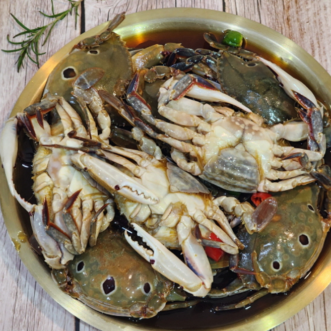 자연가득 부드러운 속살의 삼점 한방 암꽃게장 2kg 7미내외