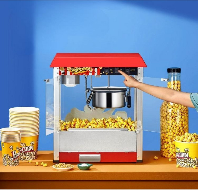 푸푸니 팝콘기계 업소용 대형 팝콘머신 영화관 모텔 행사 팝콘메이커, A타입 지붕형