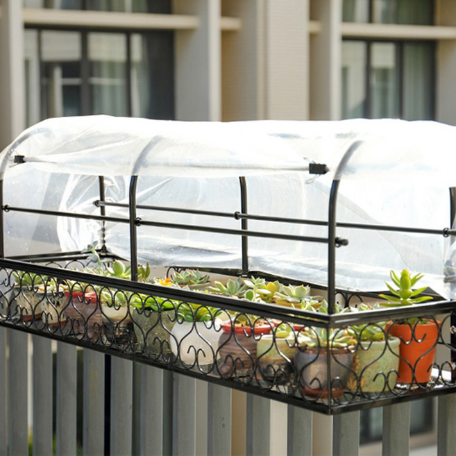 모칸도 베란다 화분걸이대 용 하우스거치대 100x20( 하우스거치대 제품/화분걸이별도), 블랙, 1개