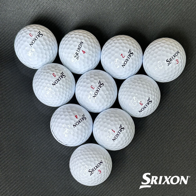 스릭슨 로스트볼 중고 골프공 모음, A+급 화이트 10구, 1개, 10개입