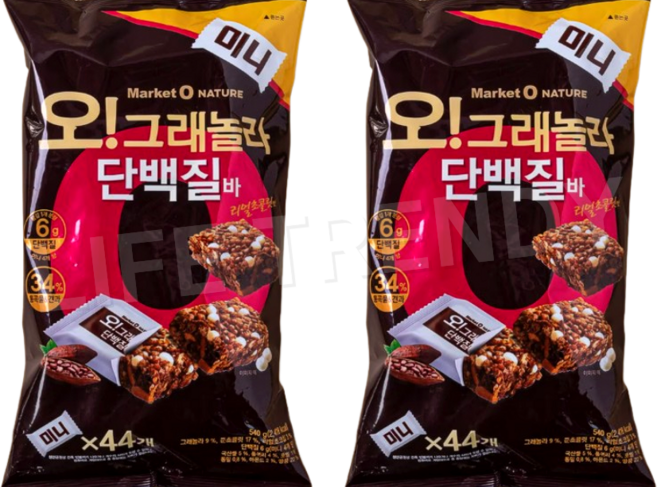 오리온 오그래놀라 단백질바, 540g, 2세트