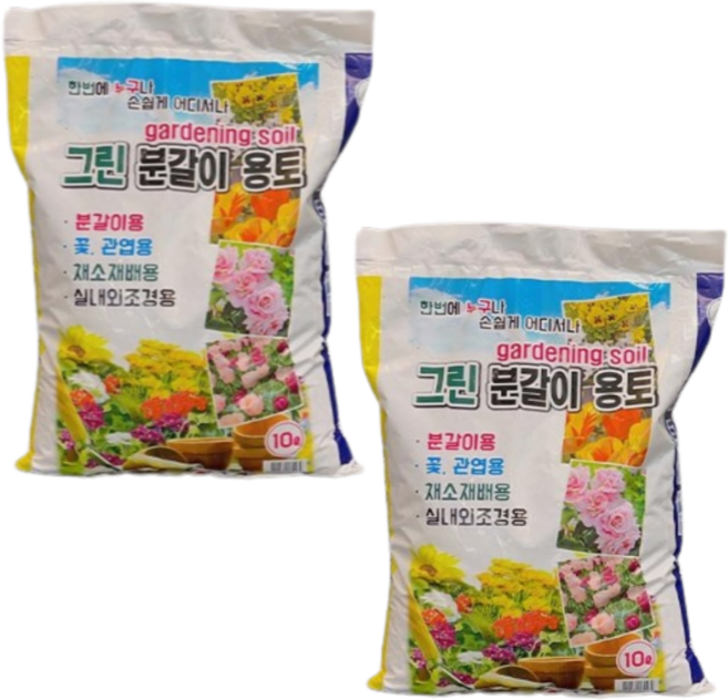 화분월드 흙사랑 배양토, 2개, 10L