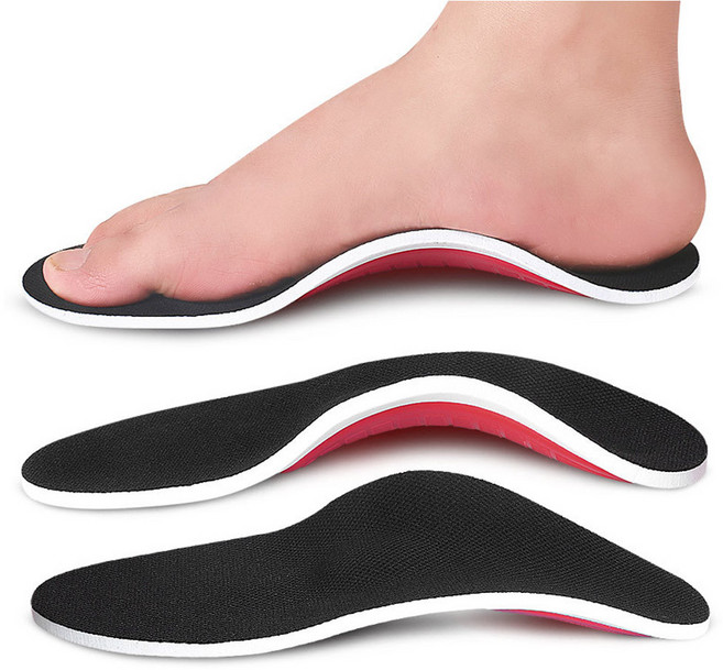 숨쉬는 아치 깔창 평발 군대 발편한 인솔 축구화 골프화, 2세트