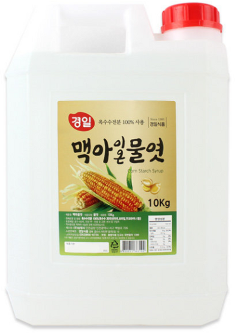 이온 물엿 10kg 경일 식품 대용량 옥수수100%, 1개