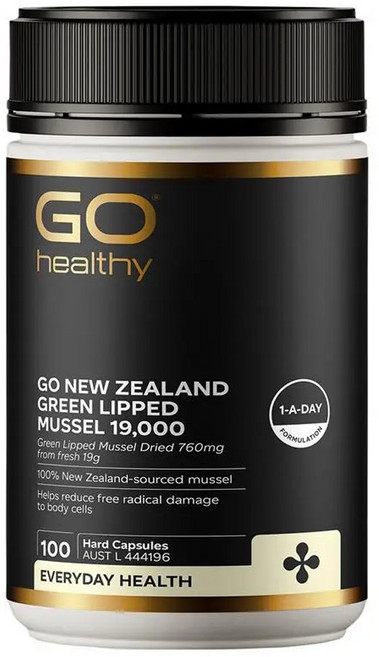 GO Healthy 고헬씨 그린립머슬 19000mg 100캡슐 뉴질랜드 초록입홍합, 100정, 1개