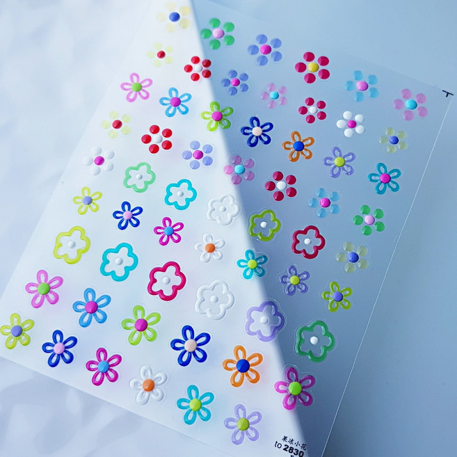 토모니 젤리 플라워스티커 to2830, 1개