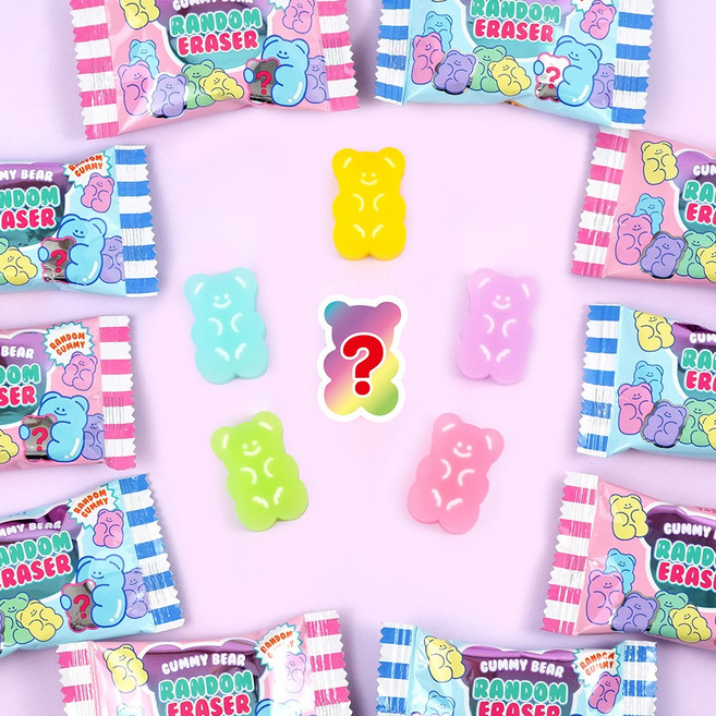 곰젤리 랜덤 지우개ver.7 6종 24p 1세트, 1개