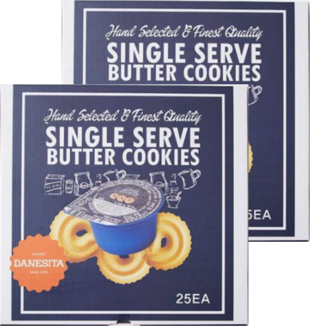 다네시타 댄케이크 버터쿠키 싱글서브, 18g, 50개