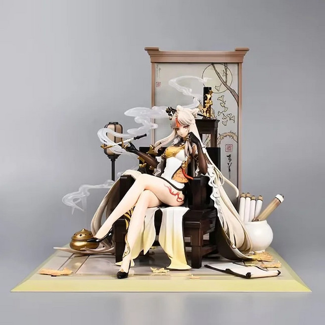 원신 응광 피규어 27cm 1/7 엄월철권 게임 키덜트 굿즈, 1개