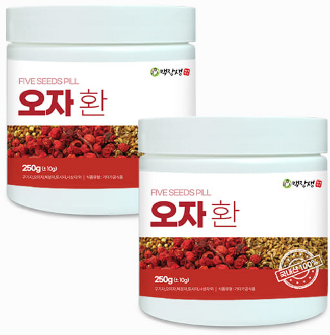 백장생 국내산 오자환 250g, 2개