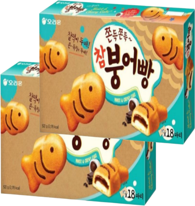 오리온 참붕어빵, 522g, 2개
