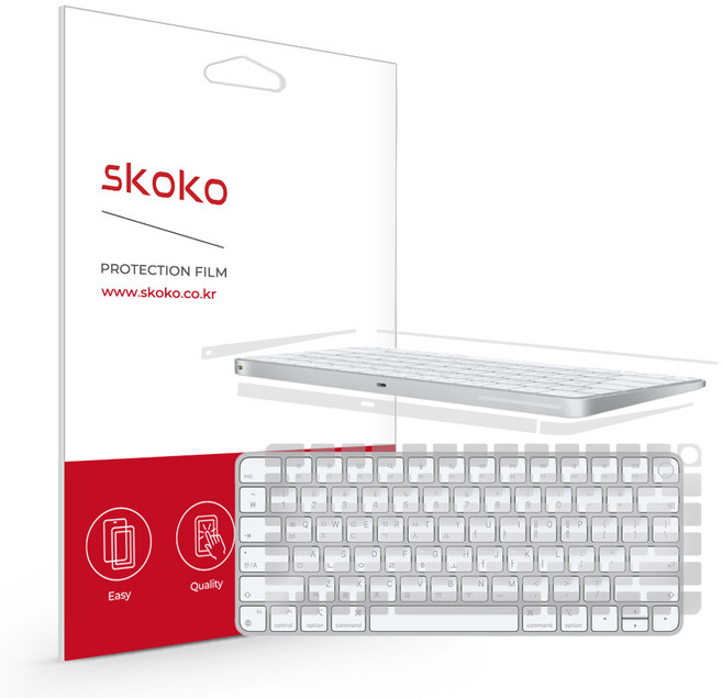 스코코 아이맥 24인치 매직키보드 A2449 무광 전신보호필름, 1세트
