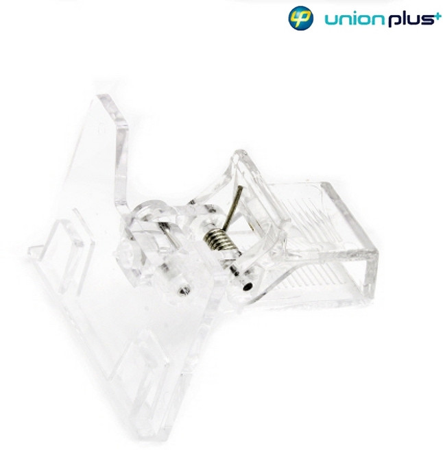 POP 투명아크릴 클립 이름표 55x63mm 행사 진열 매대