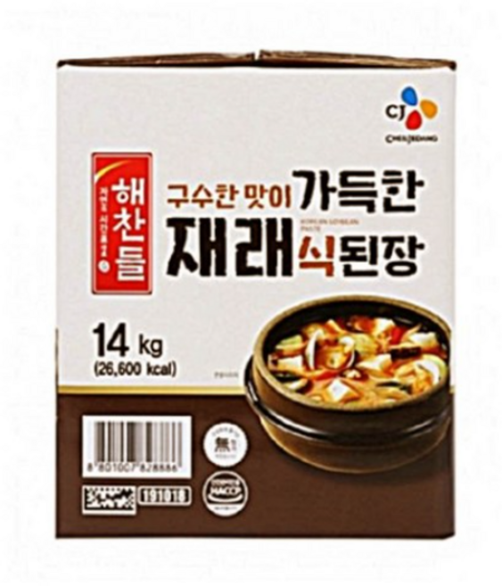 해찬들 가득한 재래식된장, 14kg, 1개