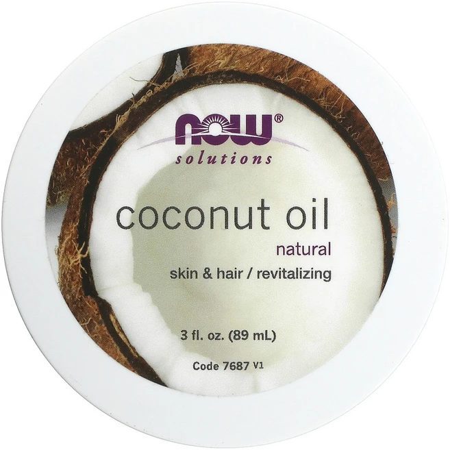 NOW Foods 솔루션 코코넛오일 천연 89ml(3fl oz) 2팩, 1개, 89ml - 쿠팡