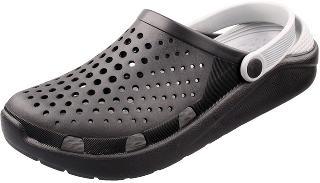 뒷고리를 앞뒤로 돌려 샌달슬리퍼 겸용 착용가능 170g가볍고 발볼 넓고 물빠짐 우수 물놀이일상화실내화 모두 가능한 다목적 사계절 초경량 EVA에바 클로그 크로그 아쿠아샌들슈즈신발