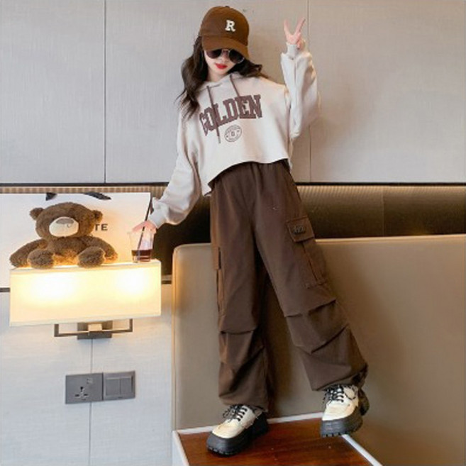 재한 주니어 캐주얼 카고바지 맨투맨 상하복세트 [2646]