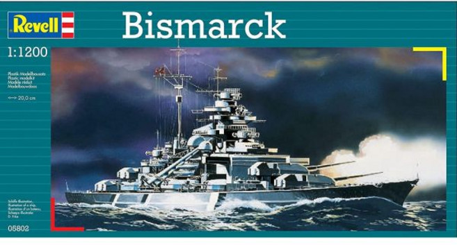 리벨 오브 독일 전함 비스마르크 플라스틱 모형 키트, 1개